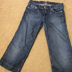 7 cropped flared jeans