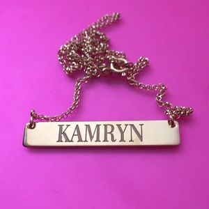 "Barz" name plate.💫 $59.00