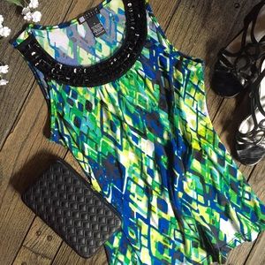 ✨HP✨ Gorgeous Dressy Stretch Tank with Bling!