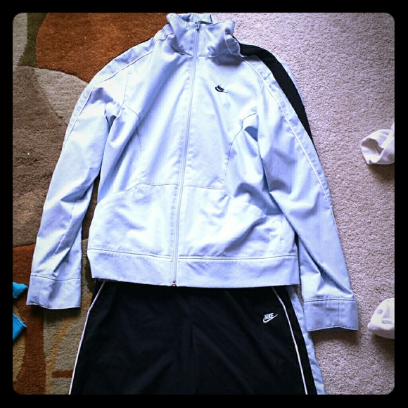 Nike Fitory top and bottoms. Very comfortable.