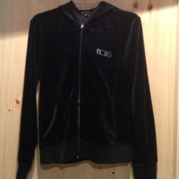 ❗️REDUCED❗️BCBG velour jacket with hood