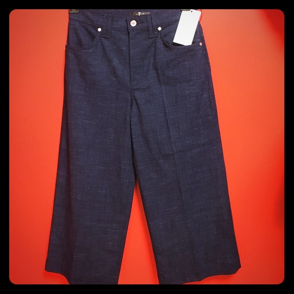 Seven for all mankind denim culottes