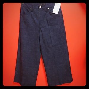 Seven for all mankind denim culottes
