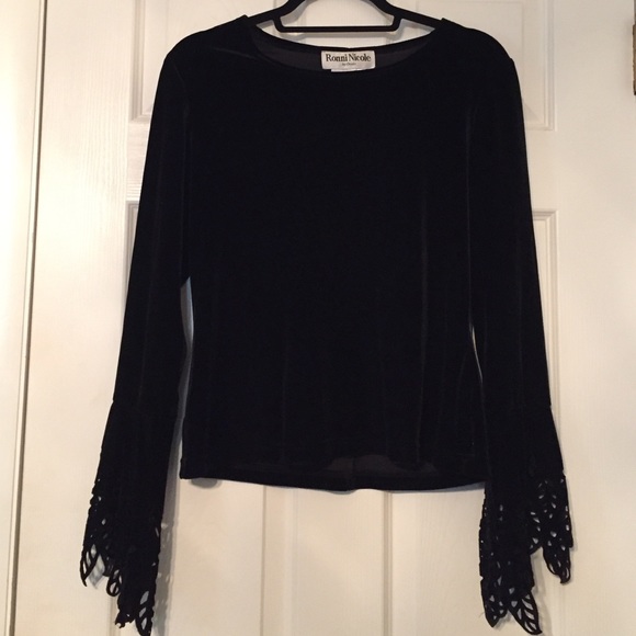 Vintage Velvet & Spandex Boho/Grunge Top