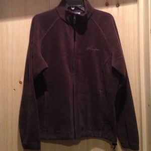 EUC Columbia brown fleece jacket. Worn twice.