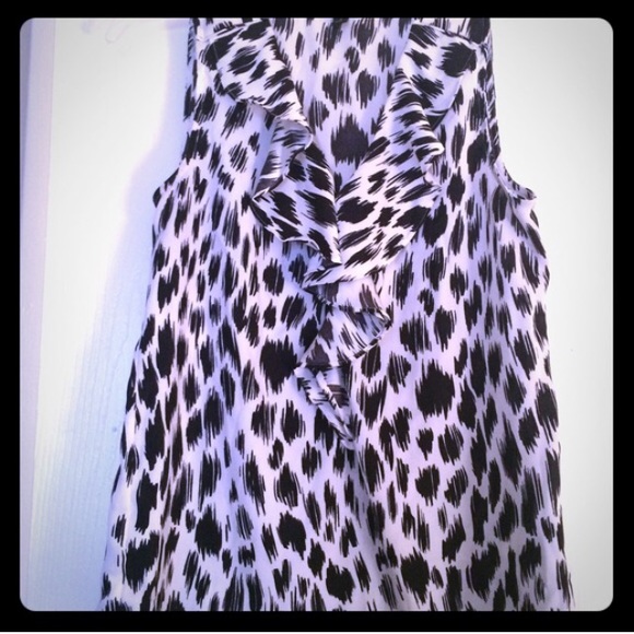 Ruffle Printed Blouse - Picture 1 of 3