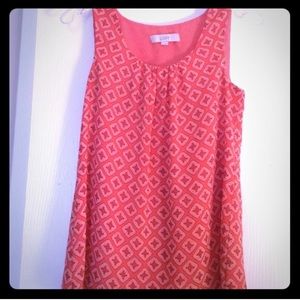 Sleeveless pink Loft Blouse