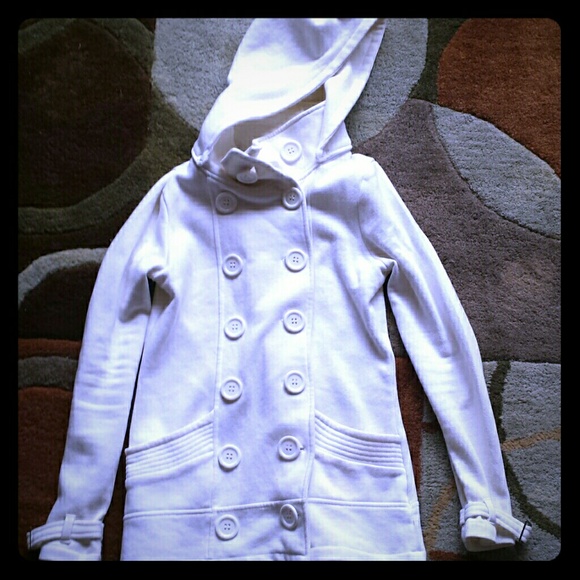 White fall jacket.