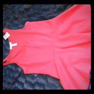 Red peplum top