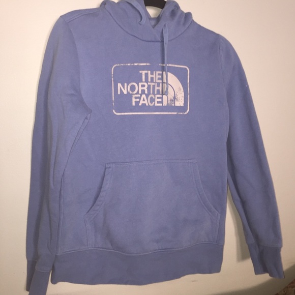 Baby blue north face hoodie