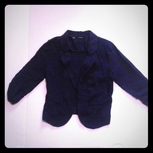 Navy blue textured blazer