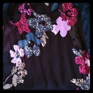 Chiffon sparkle tank