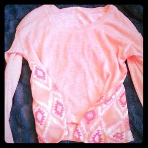 Aztec hi low sweater