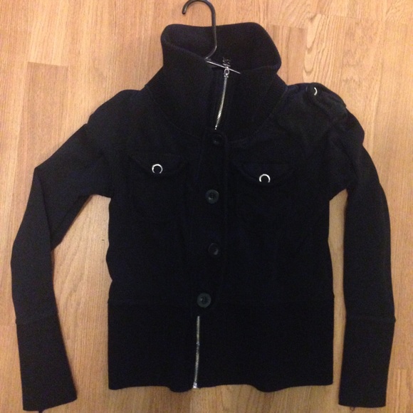 **reduced price*BCBG zip/button up sweater jacket