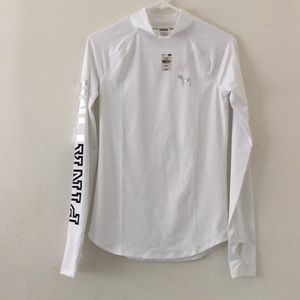 PINK White Workout Long Sleeve Top