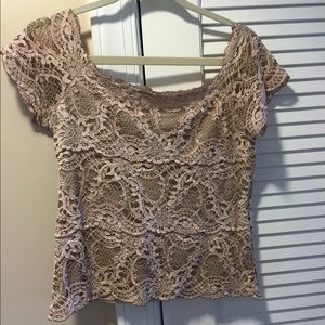 Super cute lace top!
