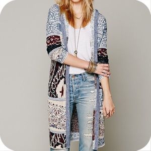 Free People Americana Hooded Cardigan