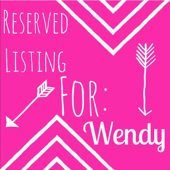 Reserved for Wendy