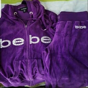 Bebe velour set