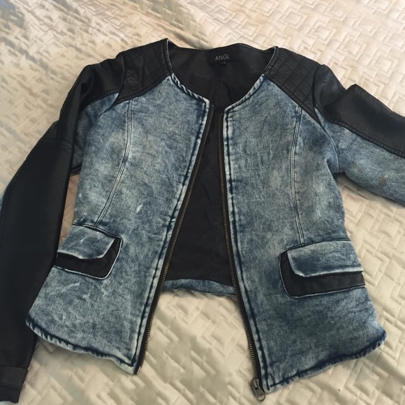Denim jacket with zipper - Picture 4 of 4