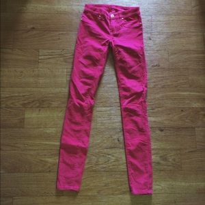 Hot Pink Velvet Skinnys!