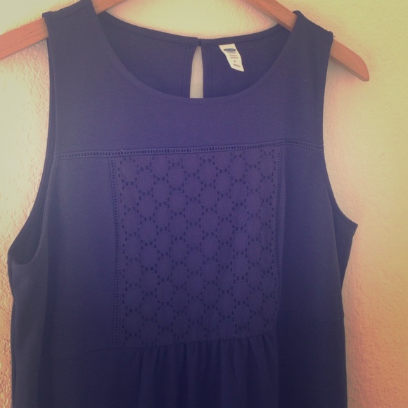 Dark navy maternity dress