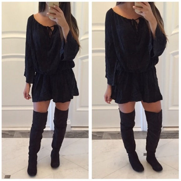 SOLD OUT ❌ Quarter Sleeve Banded Dress - Picture 3 of 4