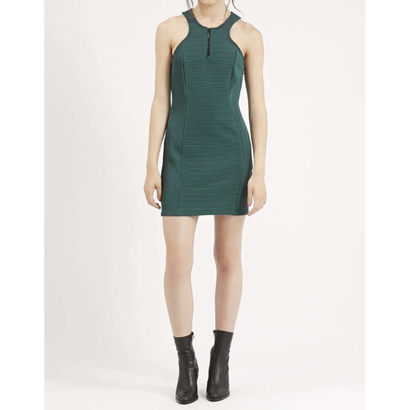 TOPSHOP Premium Sporty Ribbed Dress