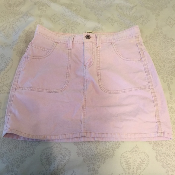 Cute Light Pinkish Purple Corduroy Mini-Skirt