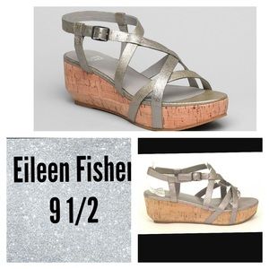 Pre-loved Silver Cork Sandals