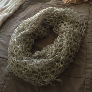 White and gold scarf