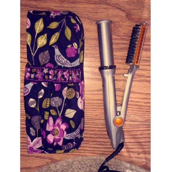 Straightener/curling iron with case