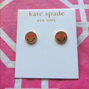 Kate Spade Tell All U emoji earrings