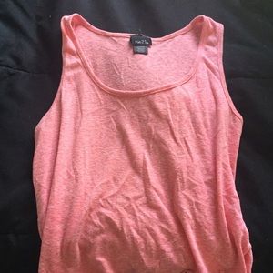 plain coral tank top