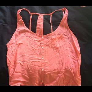 a coral tank with webbed backing