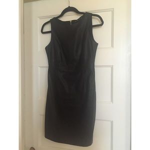 Black leather Zara dress