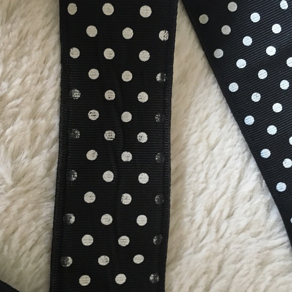 Express Black & White Polka Dot Embellished Belt - Picture 3 of 4
