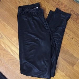 Vegan Leather Leggings