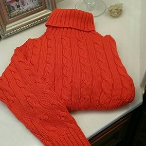 Rich orange J Crew sweater