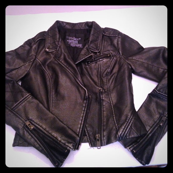 Faux Leather Moto Jacket XS