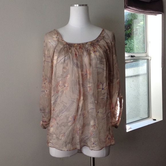 ZARA 100% silk blouse XS