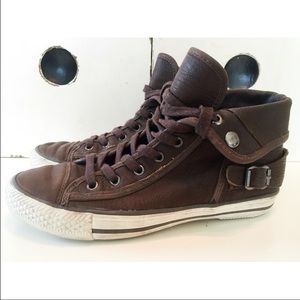 ASH Brown Leather Sneaker