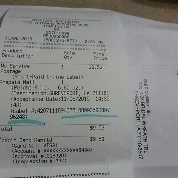 Verification of shipment