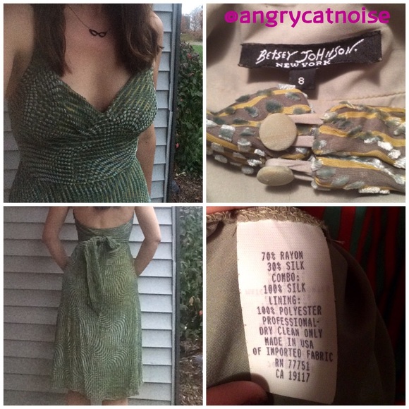 Authentic Vintage Betsey Johnson Halter Dress - Picture 2 of 4