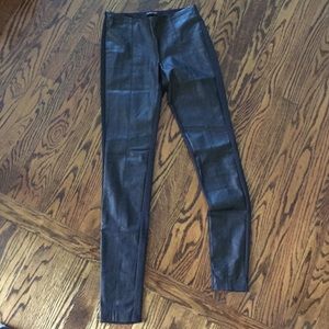 Anthropologie faux leather coated legging