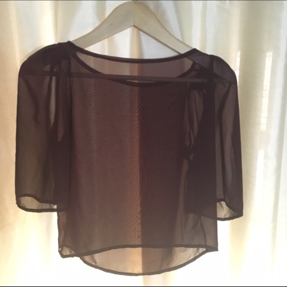 American Apparal Chiffon crop top