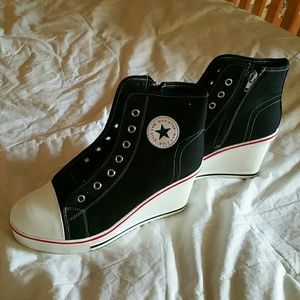 Converse like wedge sneakers