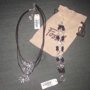 Brand new Fossil Necklace and Bracelet set!