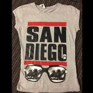 San Diego graphic fitted t-shirt
