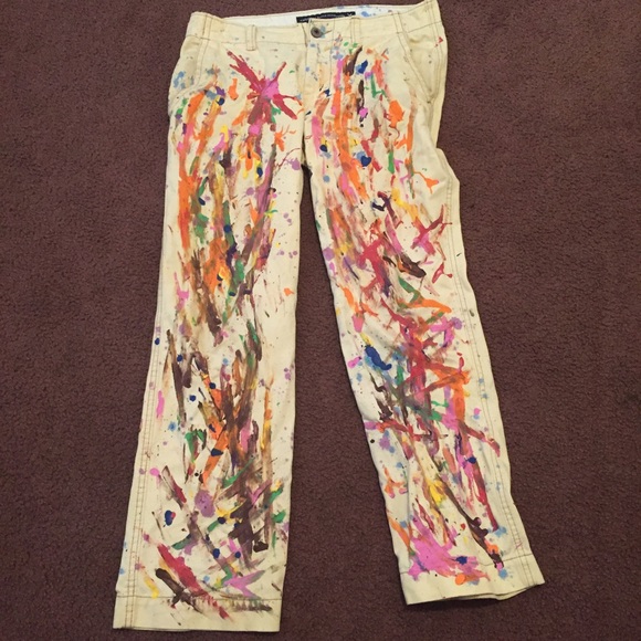 custom painted pants